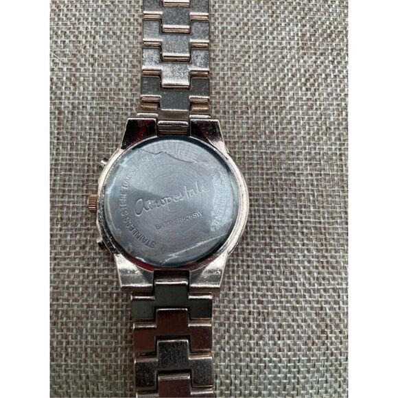 Arepostle Boyfriend Watch Rose Gold and Gold Metal Band - Picture 3 of 11